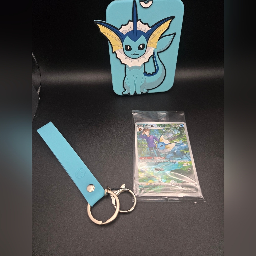 Pokemon Trading Card in Protective Sleeve Vaporeon - Picture 6 of 6